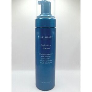 Bioelements Flash Foam Cleanser Exfoliating Enzyme Face Wash 6.5oz New